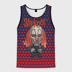 Майка-безрукавка мужская Slipknot clown, цвет: 3D-черный