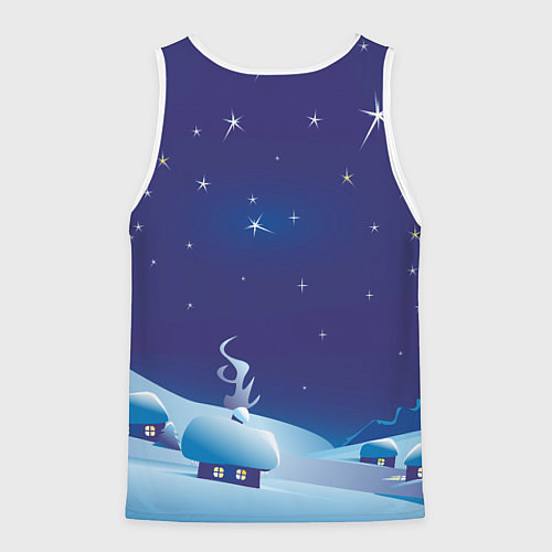 Мужская майка без рукавов Доброго нового года / 3D-Белый – фото 2