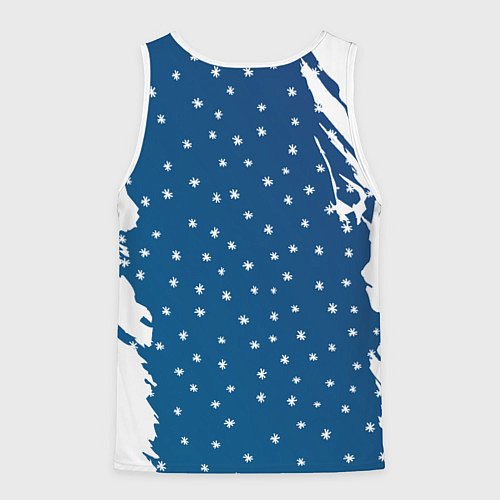 Мужская майка без рукавов Кролик и гирлянда - 2023 / 3D-Белый – фото 2