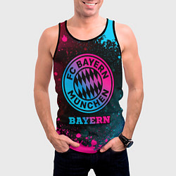 Майка-безрукавка мужская Bayern - neon gradient, цвет: 3D-черный — фото 2