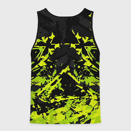 Мужская майка без рукавов Сборная Бразилия пятна / 3D-Черный – фото 2