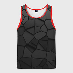 Мужская майка без рукавов Черные стальные плиты