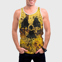 Майка-безрукавка мужская Rusty radiation, цвет: 3D-белый — фото 2