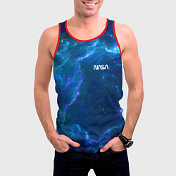 Майка-безрукавка мужская Бескрайний космос - Nasa, цвет: 3D-красный — фото 2