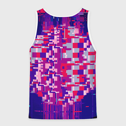 Мужская майка без рукавов Кот потерял своего друга - кролика / 3D-Белый – фото 2