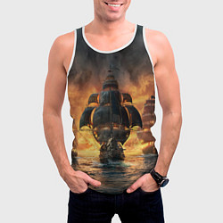 Майка-безрукавка мужская Skull & Bones, цвет: 3D-белый — фото 2