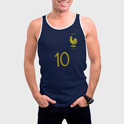 Майка-безрукавка мужская Мбаппе ЧМ 2022 сборная Франции, цвет: 3D-белый — фото 2