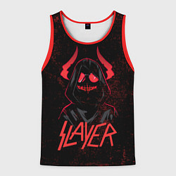 Майка-безрукавка мужская Slayer - рок 80-х, цвет: 3D-красный