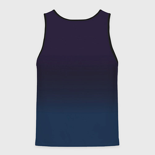 Мужская майка без рукавов Любимому папочке - с Новым годом / 3D-Черный – фото 2