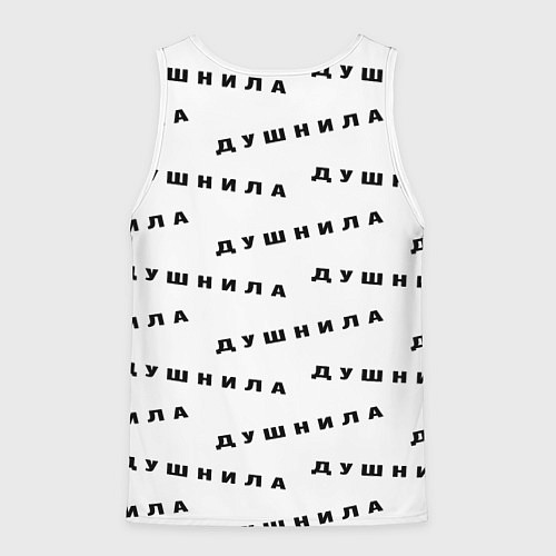 Мужская майка без рукавов Душнила узор / 3D-Белый – фото 2