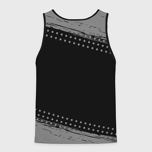 Мужская майка без рукавов Маркетолог с очень большой буквы на темном фоне / 3D-Черный – фото 2