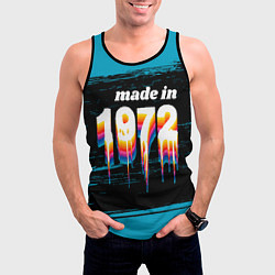Майка-безрукавка мужская Made in 1972: liquid art, цвет: 3D-черный — фото 2