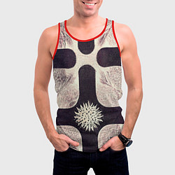 Майка-безрукавка мужская Abstract of fingerprint, цвет: 3D-красный — фото 2
