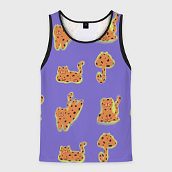 Мужская майка без рукавов Принт с леопардами