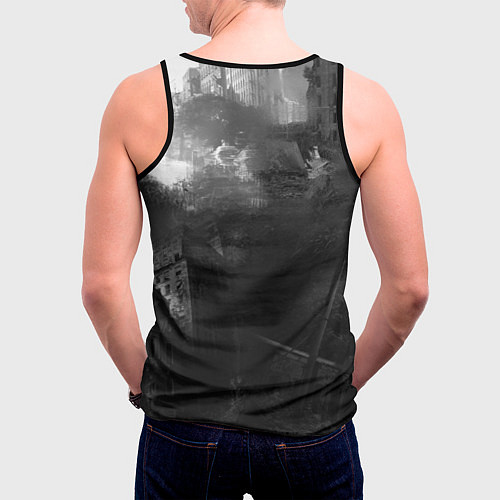 Мужская майка без рукавов TV series The last of us / 3D-Черный – фото 4