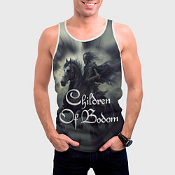 Майка-безрукавка мужская Children of Bodom on horseback, цвет: 3D-белый — фото 2