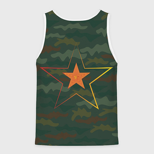 Мужская майка без рукавов Дедушка главком / 3D-Белый – фото 2