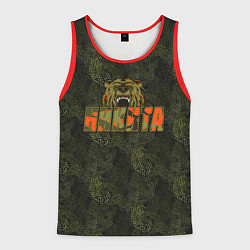 Майка-безрукавка мужская Никита камуфляж, цвет: 3D-красный