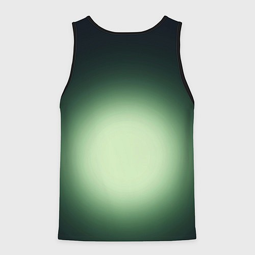Мужская майка без рукавов Wednesday green / 3D-Черный – фото 2
