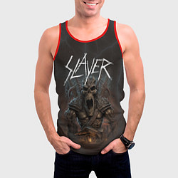 Майка-безрукавка мужская Slayer rock monster, цвет: 3D-красный — фото 2