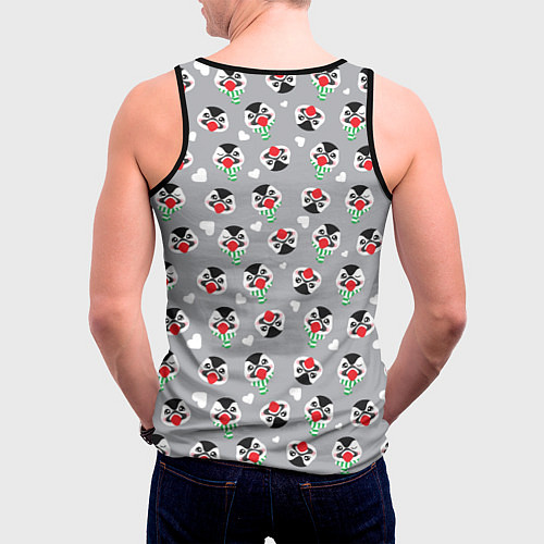Мужская майка без рукавов Пингвины тупики паттерн / 3D-Черный – фото 4