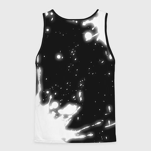 Мужская майка без рукавов Атлет из России и герб РФ: надпись, символ / 3D-Черный – фото 2