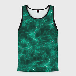 Майка-безрукавка мужская Текстура воздушных частиц, цвет: 3D-черный