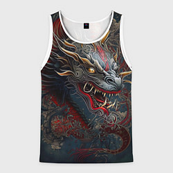 Мужская майка без рукавов Дракон Irezumi