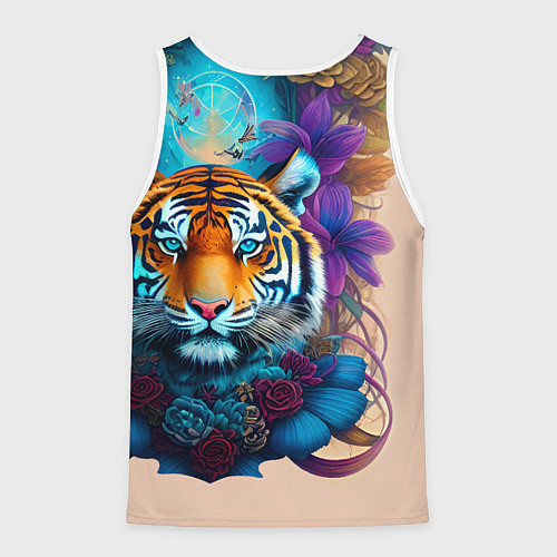 Мужская майка без рукавов Tiger tattoo - irezumi - art / 3D-Белый – фото 2