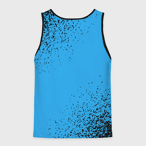 Мужская майка без рукавов Макс космонавт футболист / 3D-Черный – фото 2