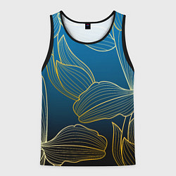 Майка-безрукавка мужская Vanguard floral pattern, цвет: 3D-черный