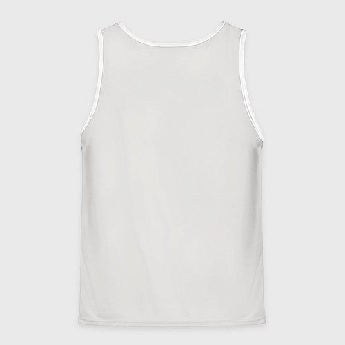 Мужская майка без рукавов Нарисованный медведь / 3D-Белый – фото 2