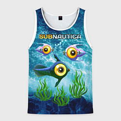 Майка-безрукавка мужская Subnautica, цвет: 3D-белый