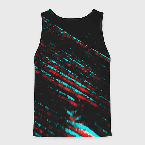 Мужская майка без рукавов Forza Horizon в стиле glitch и баги графики на тем / 3D-Черный – фото 2