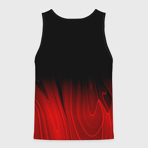 Мужская майка без рукавов Radiohead red plasma / 3D-Черный – фото 2