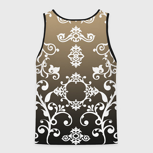 Мужская майка без рукавов Череп с узорами / 3D-Черный – фото 2