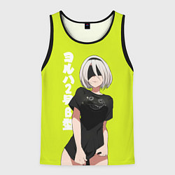 Майка-безрукавка мужская YoRHa 2-gou B-gata, цвет: 3D-черный