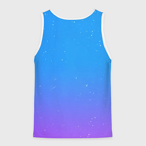 Мужская майка без рукавов Subnautica инопланетная рыба / 3D-Белый – фото 2