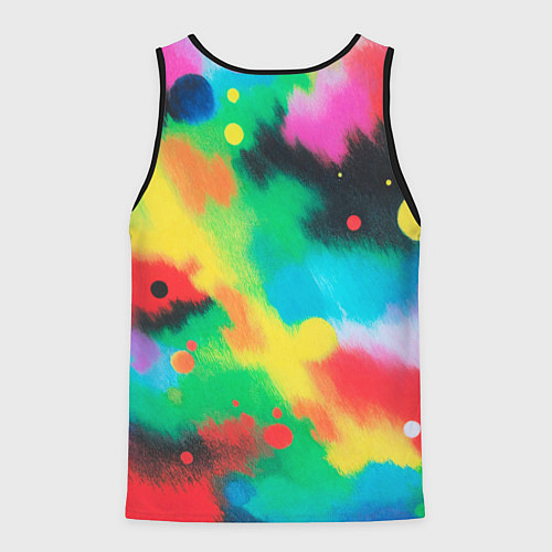 Мужская майка без рукавов Абстракция Карандашом / 3D-Черный – фото 2