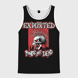 Майка-безрукавка мужская Exploited - punks not dead, цвет: 3D-белый