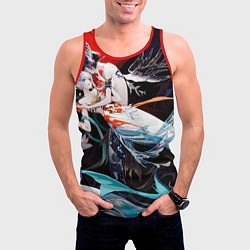 Майка-безрукавка мужская Шань гуй ю яо, цвет: 3D-красный — фото 2