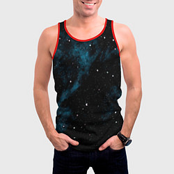 Майка-безрукавка мужская Мрачная галактика, цвет: 3D-красный — фото 2