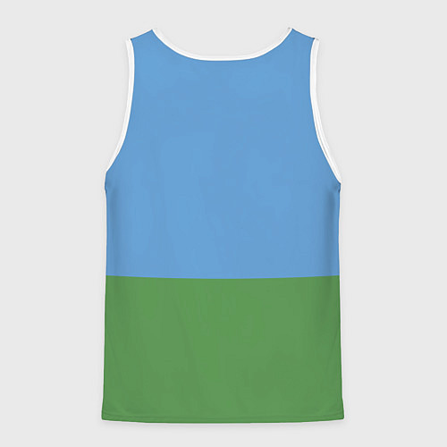 Мужская майка без рукавов Спецназ ГРУ - десантник / 3D-Белый – фото 2