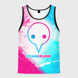 Мужская майка без рукавов Evangelion neon gradient style