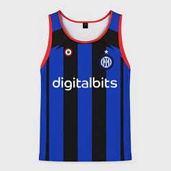 Майка-безрукавка мужская Лаутаро Мартинес Интер форма 2223 домашняя, цвет: 3D-красный