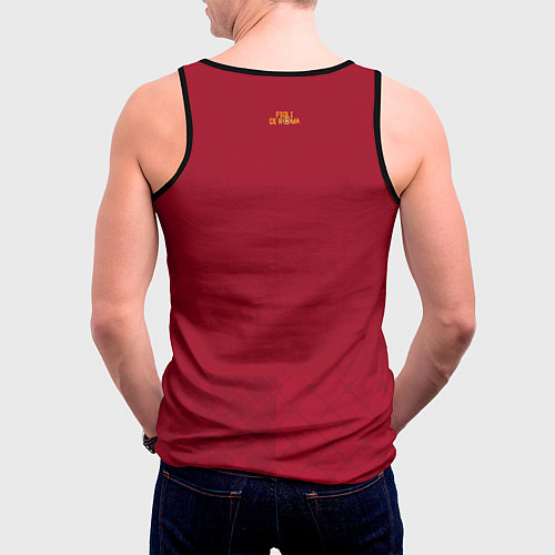 Мужская майка без рукавов AS Roma форма 2223 домашняя / 3D-Черный – фото 4