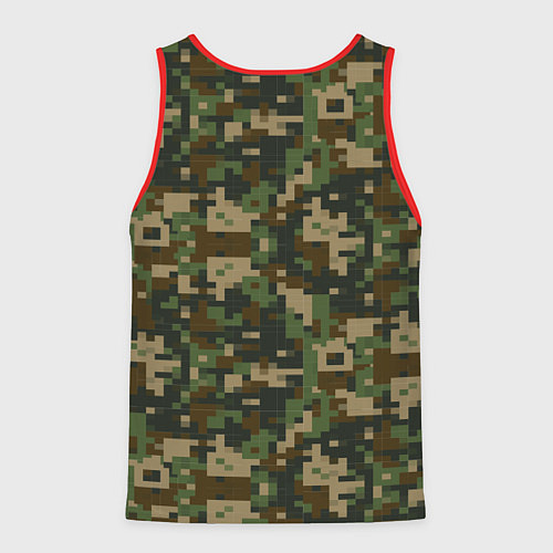 Мужская майка без рукавов Граница на замке День пограничника Overprint / 3D-Красный – фото 2