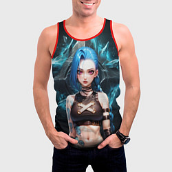 Майка-безрукавка мужская Jinx arcane league of legends, цвет: 3D-красный — фото 2