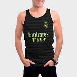 Майка-безрукавка мужская Лука Модрич Реал Мадрид форма 2223 третья, цвет: 3D-черный — фото 2