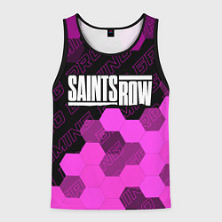 Мужская майка без рукавов Saints Row pro gaming: символ сверху
